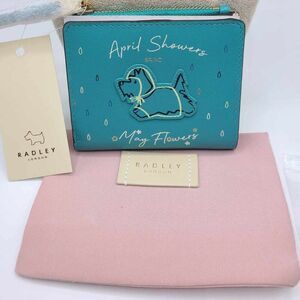 Radley London Turquoise Leather April Showers Small Wallet NWT!  NEW!